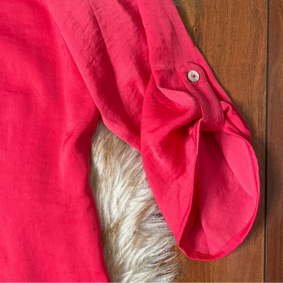 Chico’s silky tulip layered popover blouse. NWOT - Picture 5 of 8